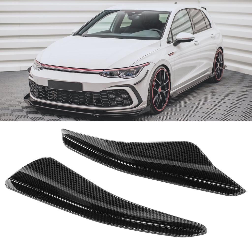 2PCS Front Bumper Aero Kits Canards Wing for Maxton   Replacement for MK8 2021+(Glossy Black )