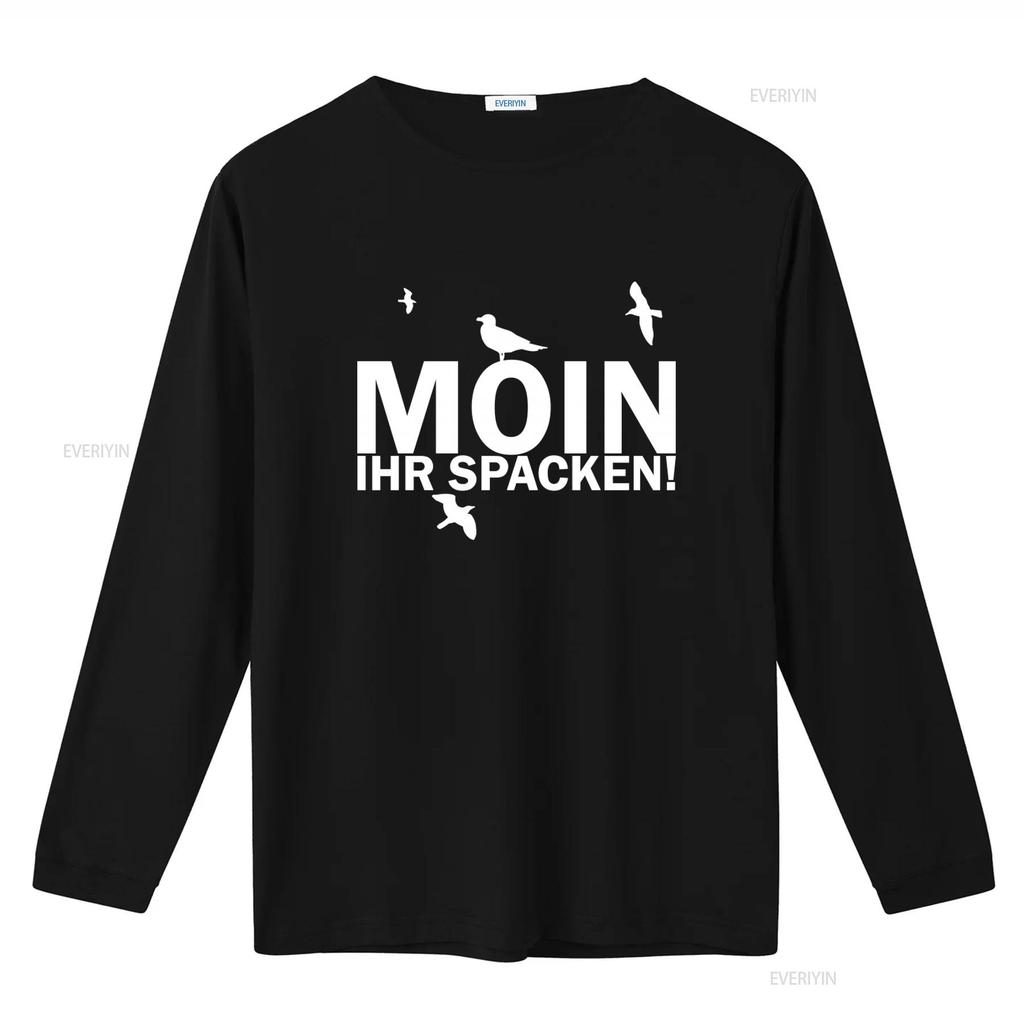 Moin vy blázni Tričko Vtipné Hlášky Kultovní Design Severní moře Wangerland Hamburg Východní Frísko S 4XL vintage Vyprané streetwear