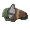 Utomhus Halvansikte Andningsbar Stålmask Ansiktsskydd Militär för CS Jakt Skjutning Djungel