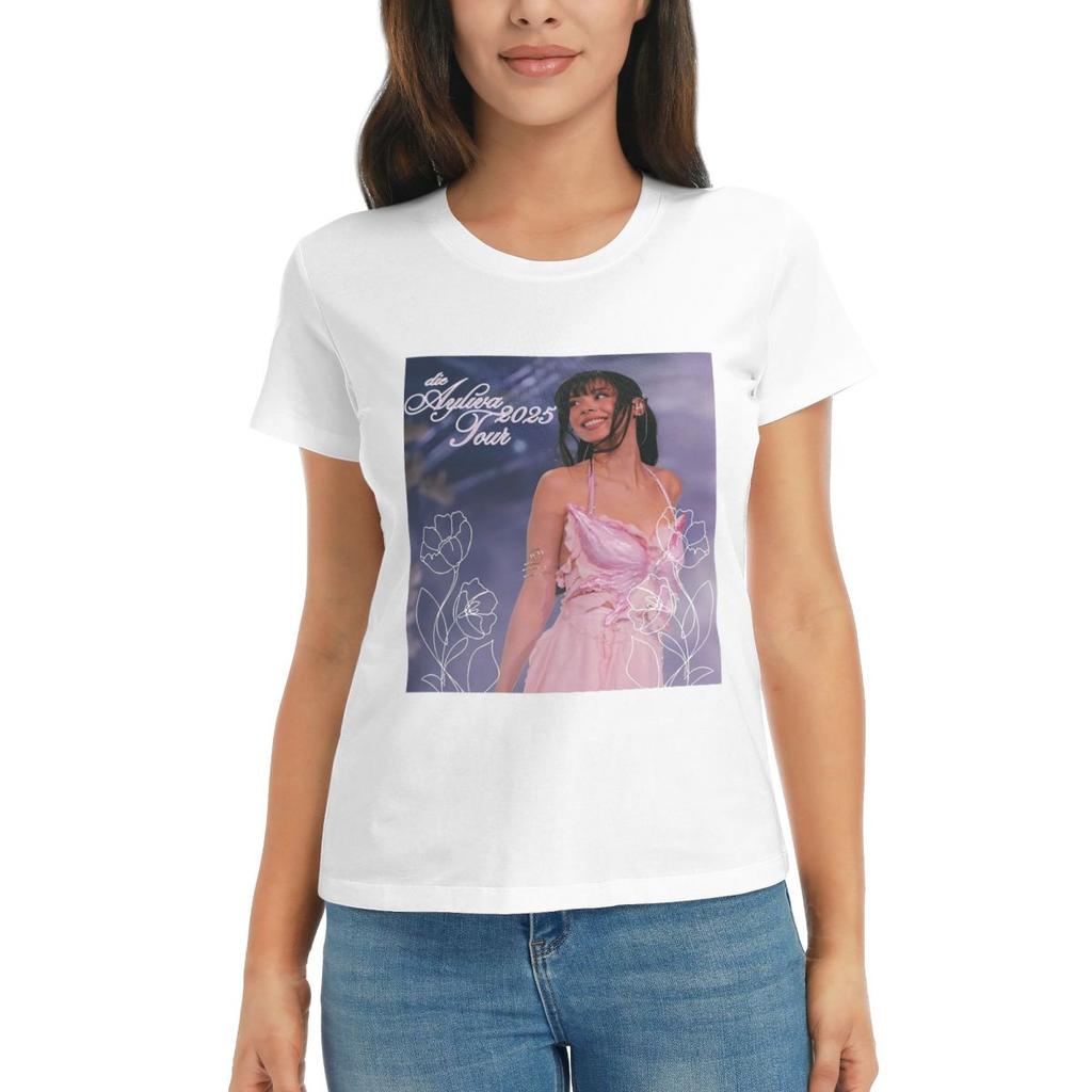 Women TShirt AAyliva Cool Singer Tour 2025 Summer Short Sleeve Tees Crew Neck Cotton T Shirts Clothes Tops Streetwear