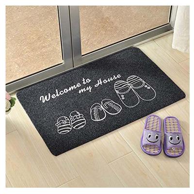 Indoor Super Absorbs Doormat  Backing Non Slip DoorMat for Small Front Door Inside Floor Dirt Trapper Cotton Entrance Rug