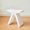 Nordic Plastic Living Room Stool Shoe Changing Bench Plastic Chair Vanity Chair Step Stool Portable Stool Space Saving Furniture