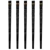 5 Pairs Reusable Non-slip Chopsticks Alloy Chinese Chopsticks Black Gold Chopsticks Set Korean Food Sushi Sticks Chopsticks
