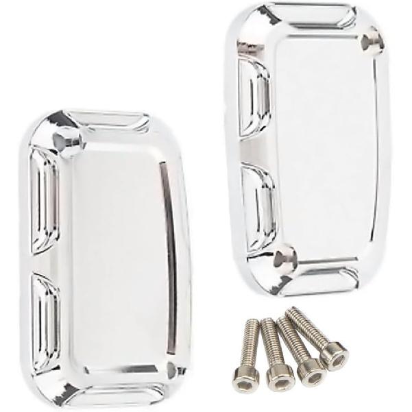 Riloer Front Rear Brake Master Cylinder Cover, Front Brake Reservoir Master Cylinder Cover, 2008-2017 Compatible with Harley FLH FLHX FLHX Road King,