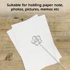 50pcs Metal Wires Photo Card Picture Memo Paper Note Display Clip Holders Flower Shape