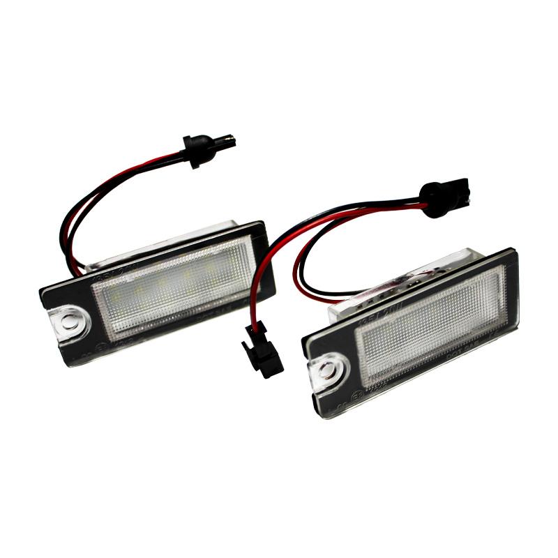 2Pcs CanBus LED License Plate Lights For Volvo V70 XC70 S60 01-06 S80 99-06 XC90 2003 Number Plate Lamp
