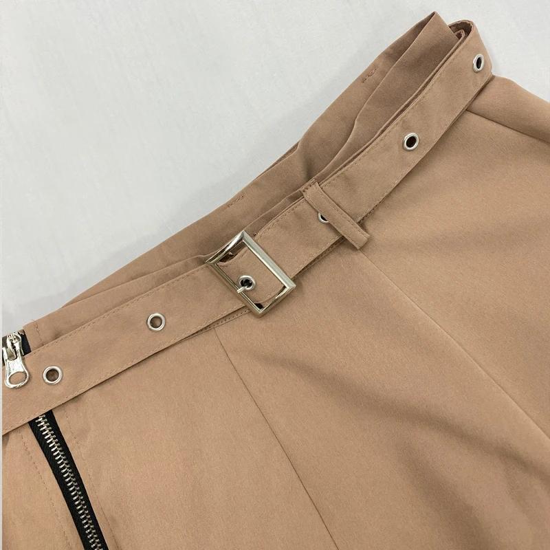 2 Piece Set Women Stylish Solid Round Neck Sleeveless High Waist Vest Slim Top Loose With Pockets Zipper Long Skirt Sets Spring Summer 2024 New