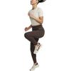 Nike Solid Color Short Sleeve Round Neck T-Shirt Women tops Stone-Brown FN7468-104
