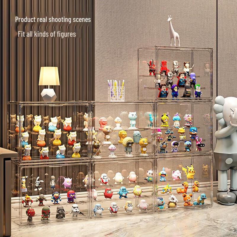 Transparent Dustproof Display Case for Blind Box Figures