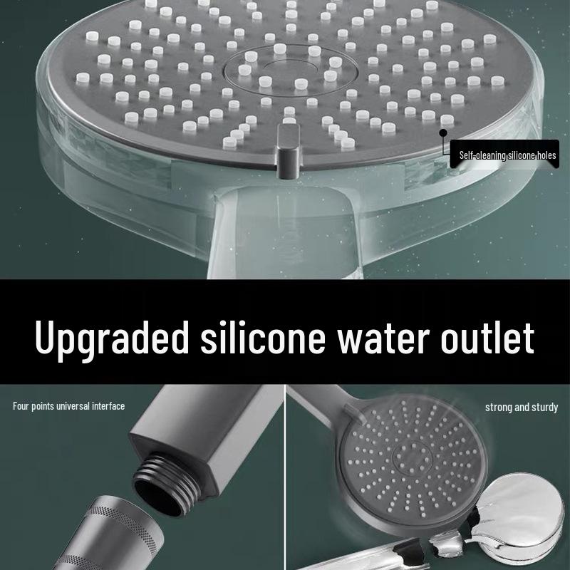 Five-Speed Adjustable Handheld Pressurized Shower Head Set