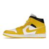 Air Jordan 1 Mid Vivid Sulfur Women Sneakers Yellow White Black BQ6472-170