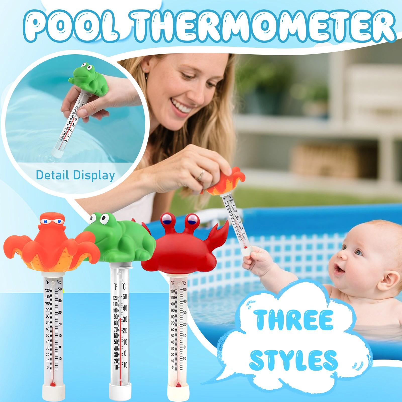 

Cartoon Animals Swimming Pool Float Temperature Measurement 10ml One Size шафрановий