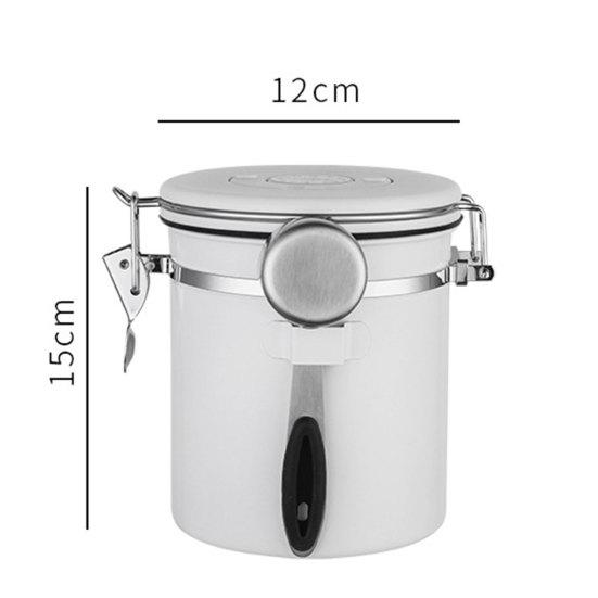 1 rinkinys 1200/1500/1800 ml Nerūdijančio plieno sandariai uždarytas stiklainis vienpusis Co2 vožtuvas, praktiška, hermetiška kava, arbatos lapeliai su dangteliu