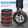 13-16 Inch 16-20 Inch Car Spare Tire Cover Protector Bag Dustproof Waterproof Universal Wheel Tire Cover Vehicle Portable Bags