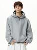 Unisex Heavyweight Half-Zip Hoodie with 3D Panel & Stand-up Collar for Autumn/Winter