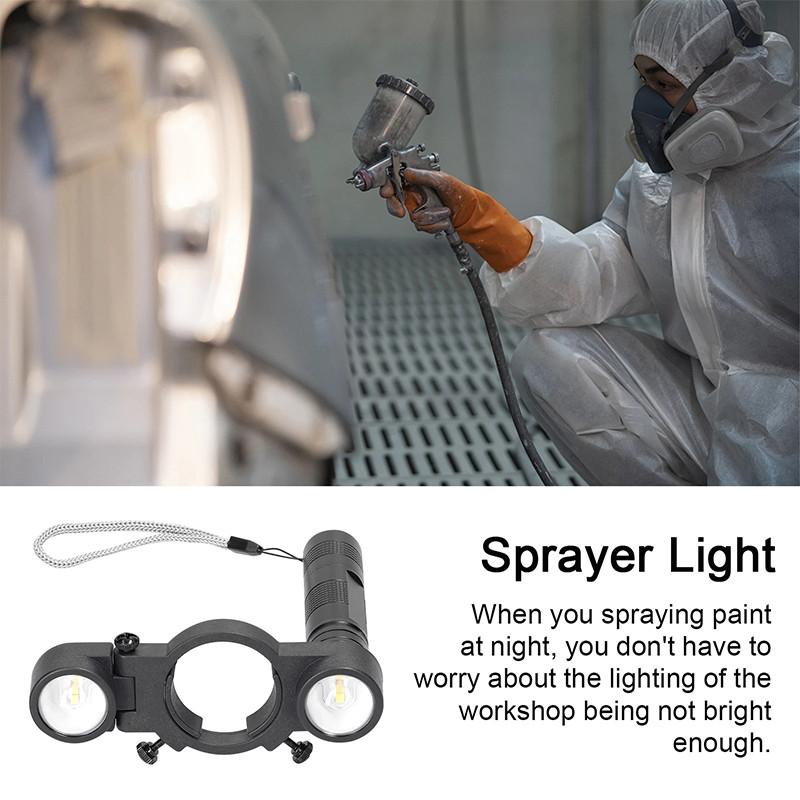 Universal Spray Gun Light Adjustable Size Special Fill Sprayer Light Auto Sheet Metal Spraying Gas Injection Accessories Tool