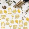 100 Stuks/Set Gelukkig 2026 Nieuwjaar Confetti Gouden Uienpapier Doe-het-zelf Confetti om te Gooien Vakantie Desktop Decoratie