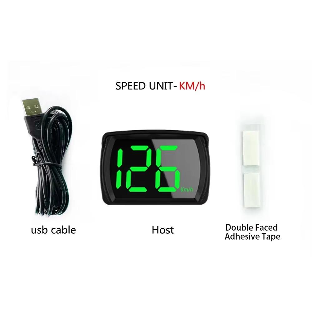Y03 Universal Car GPS HUD Head Up Display Digital Speedometer Projector Big Font Km/h Speed Meter Displayer Auto Electronic Part