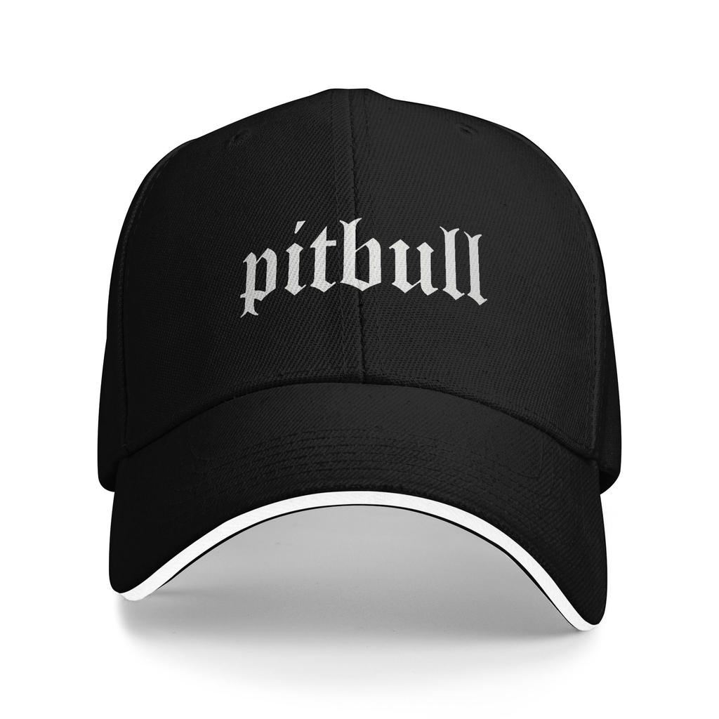 Rapper Pitbull White Sun Baseball Cap Spring Streetwear Trucker Hat For Men Adult Tennis Skate Baseball Caps