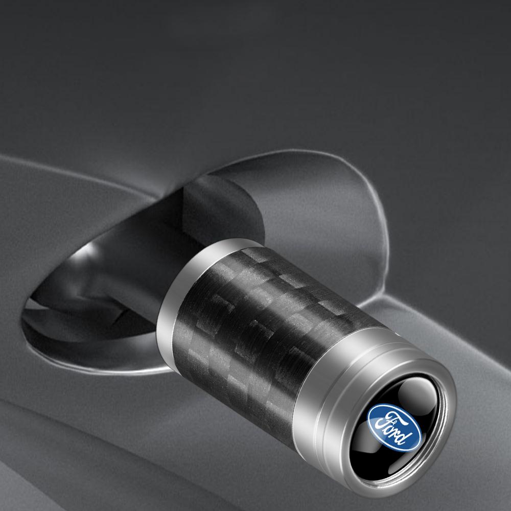 4Pcs Aluminum Car Wheel Tire Valve Caps Air Tyre Stem Cover Accessories For For Ford Focus MK2 Fiesta Mondeo Galaxy Falcon ST RS