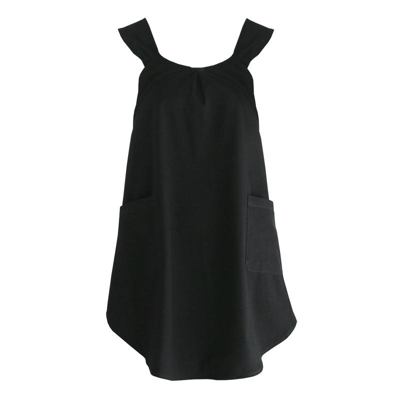 Cross Back Aprons For Women, Smock Apron With Pockets Cute Gardening Dress Crossed Aprons For Women With Pockets Aprons