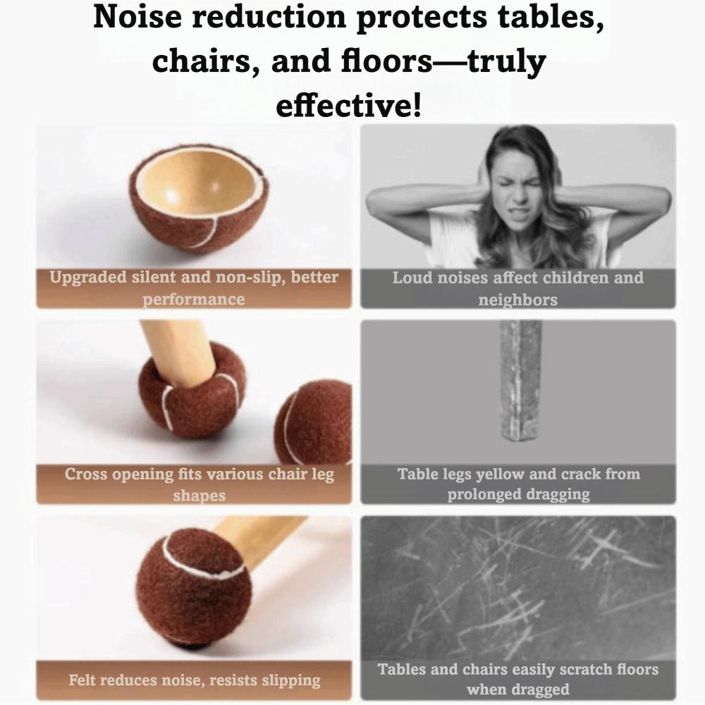 4pcs Easy Installation Table and Chair Covers Mute Silent Table and Chair Footrest Desks Protection