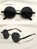 Glazzy retro round-rimmed steampunk sunglasses for mendesign for divingfishing and vacation