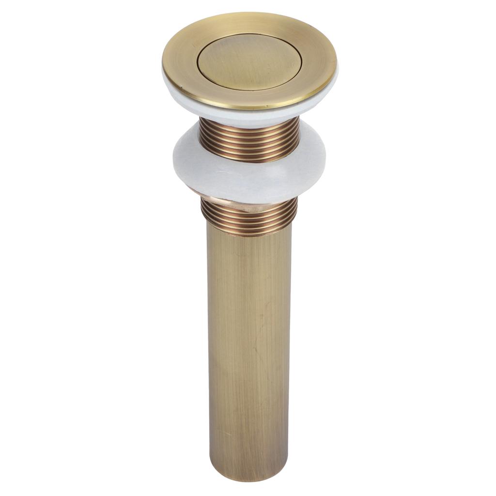 Brass Basin Sink Drain Without Overflow Kitchen Bathroom Draining Stopper Accessorieswithout Hole