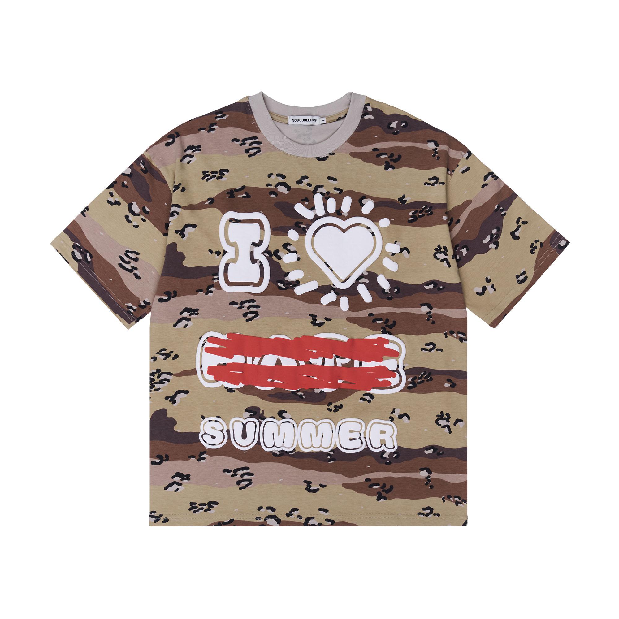 Nocoolers I Love Summer T-Shirt Camo 1