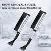 Extendable Car Windshield Ice Scraper & Snow Brush for Winter Auto Glass Cleaning