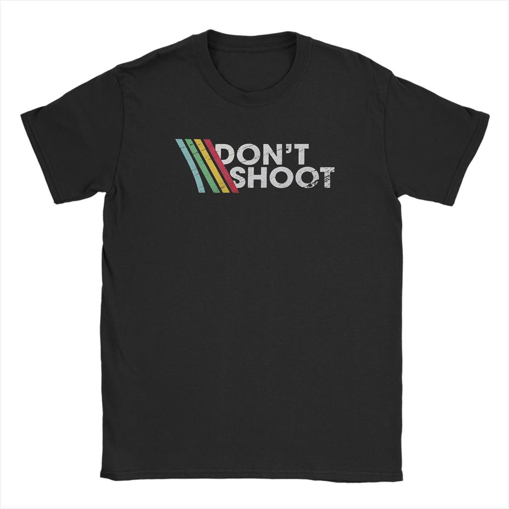 TShirt Beach DONT SHOOT Gaming Arc Raiders Hip Hop TShirts Cotton Tee Shirt for Men Basic Short Sleeve Top Tees Popular Top