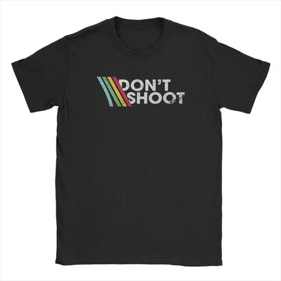 Vintage T Shirt Beach DONT SHOOT Gaming Arc Raiders Hip Hop TShirts Cotton Tee Shirt for Men Y2K Basic Short Sleeve Top Tees