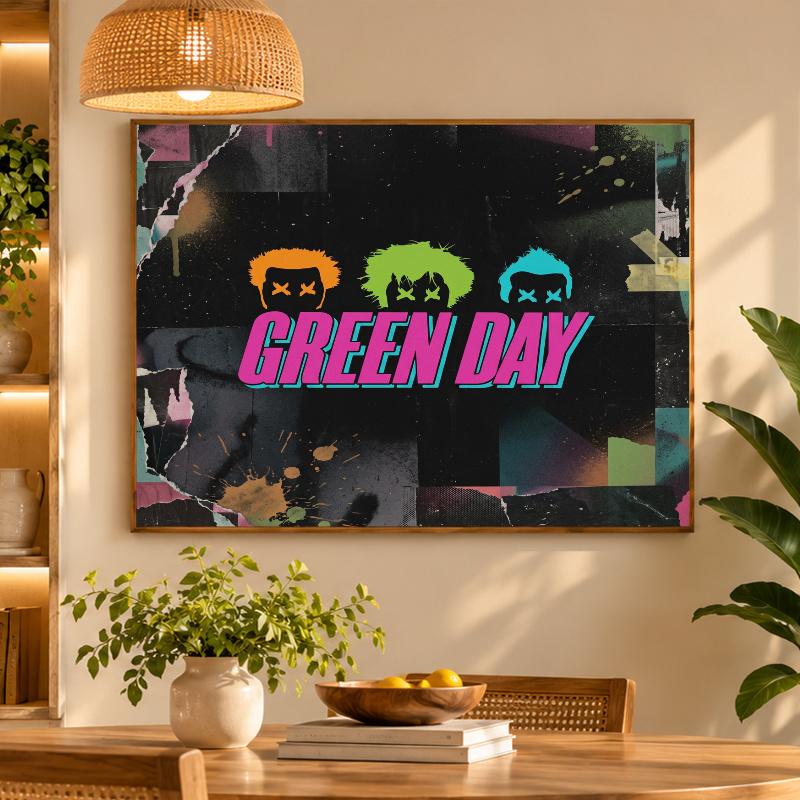 5D Diamond Painting Green Day DIY Full Drill Diamond Art Kit Home Decoration