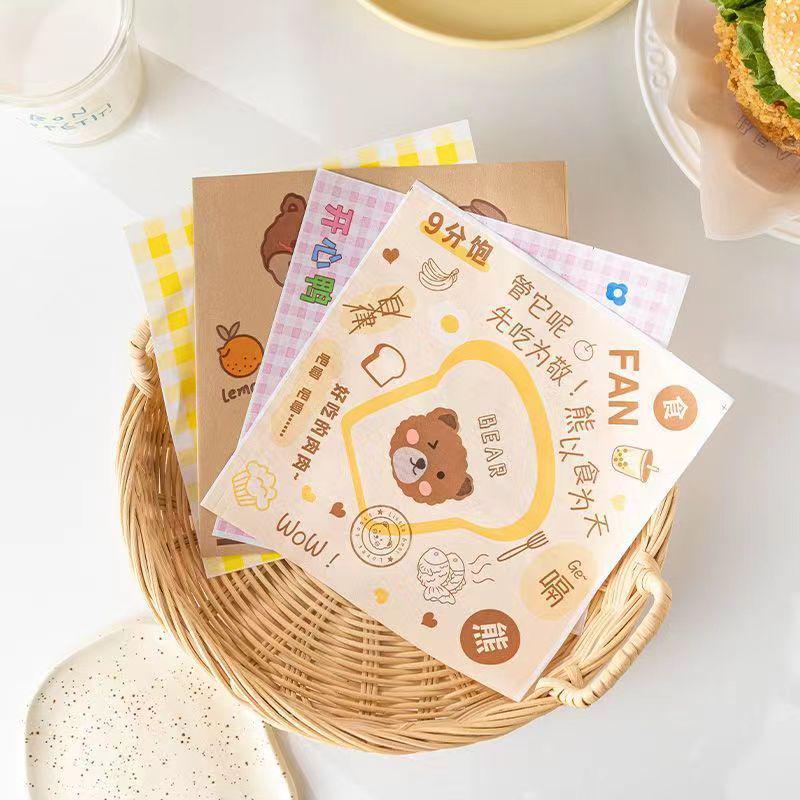 Disposable Oil-Proof Food-Grade Sandwich & Burger Wrapping Paper Liner