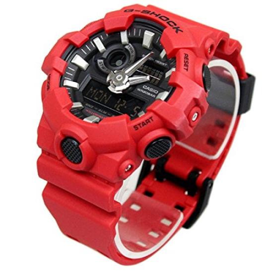 Force 20 ATM Water Resistant Plastic Strap Watch Carp, Police, Self-Defense G-SHOCK Analog-Digi Men's (GA-700-1A, GA-700-1B, GA-700-4A) (GA-700-4A