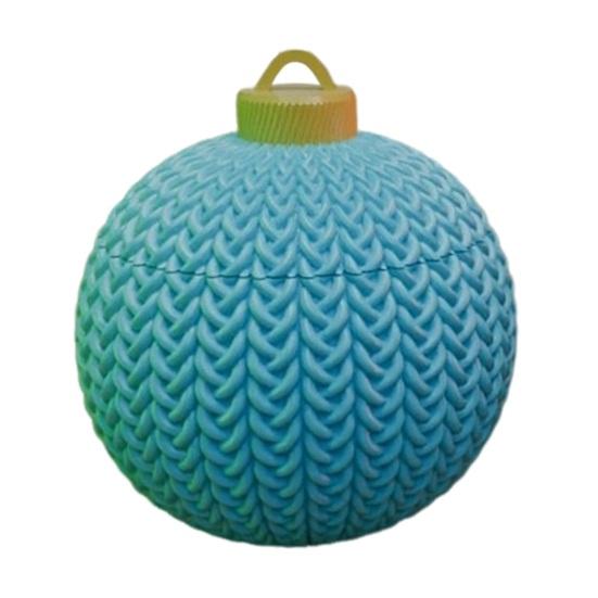 Christmas Tree Ball Decoration Imitation Crochet Festive Tree Ornaments Indoor Outdoor Holiday Decor