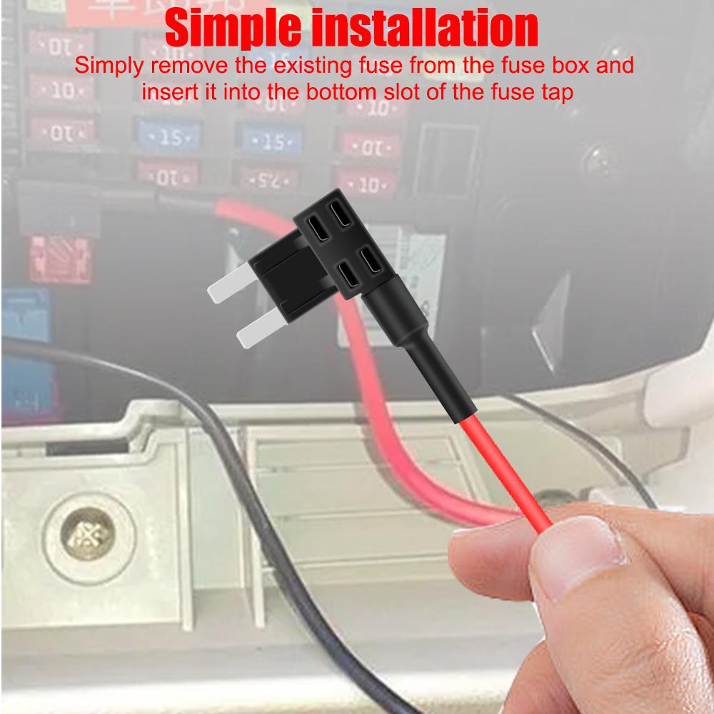 12V Car Fuse Box Holder APM Tap Mini Blade Micro ATM Adapter Auto Motri Insurance 5 Pcs