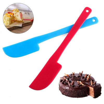 Plastic Cream Butter Cake Spatula Mixing Batter Scraper Knife Brush Baking Tool