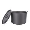 Camping Soup Pot Cookware with Lid 15L Large Outdoor Portable Hanging Pot Cooking Set for 8-10 People