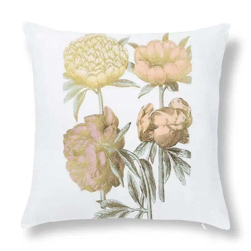 

Офис Гостиная Дом Наволочка Роскошный Золотой Узор Наволочка Украшения для Машины 40x40cm