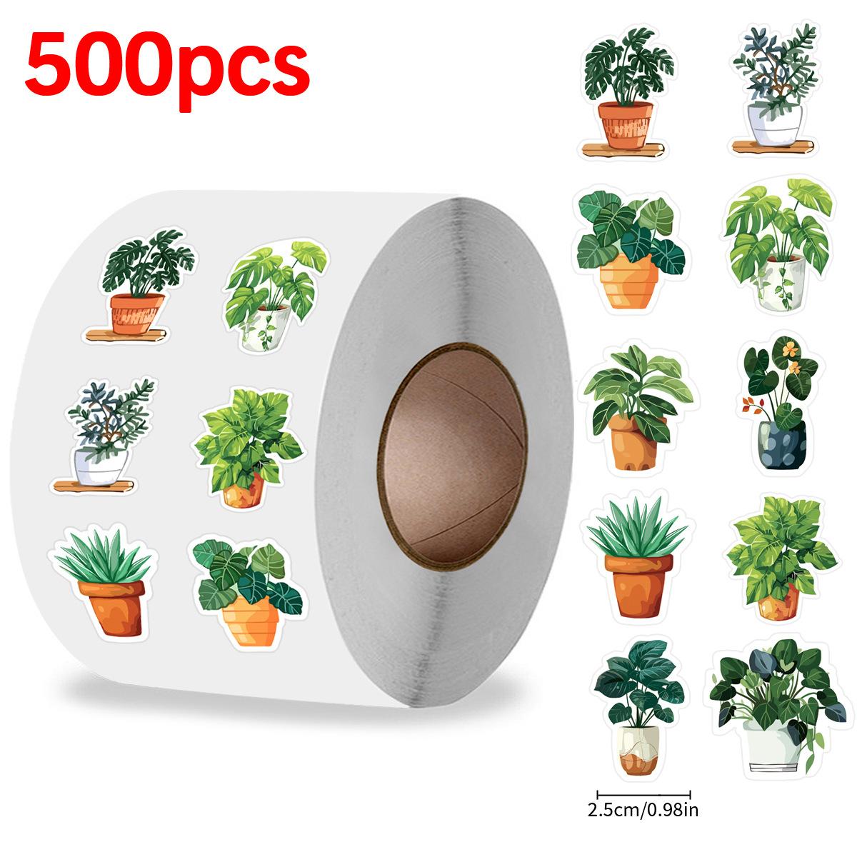 

500pcs/roll Colorful Rainbow Decal Stickers -for Water Bottles, Laptops, Phones & Skateboards - Aesthetic & Waterproof Stickers