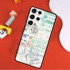 Retro Post Card Passport Stamps Phone Case For Samsung Galaxy S25 Ultra S9 S10 S20 S21 FE S22 S23 S24 Plus S24 Ultra Cover
