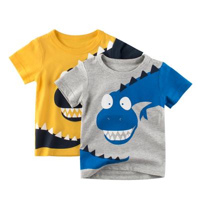 Dziecięcy T-shirt z krótkim rękawem Odzież dziecięca Lato Odzież dla niemowląt Chłopca Top z dinozaurem