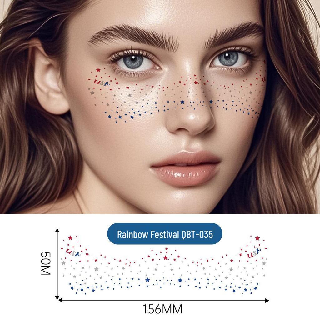 Freckle Tattoo Stickers: Waterproof, Sweatproof, Fashionable, Magic, Gold & Silver, Semi-Permanent.