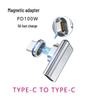Zinc Alloy Elbow Type-C Magnetic Adapter PD100W Fast Charger & 4K Video Connector for MAC