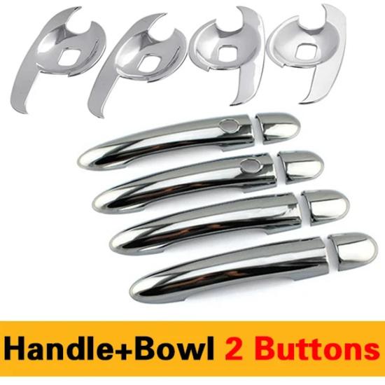 For Renault Koleos Luxurious Chrome Door Handle Covers 2007-2015 Accessories Trim Set of 4Pcs Car Styling 2009 2010 2013 2014