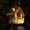 1pc Whimsical Bird Nest Hanging Ornament - Unique Outdoor Garden Yard Decoration, Durable Bird House, Cozy Winter Warm Bird Nest