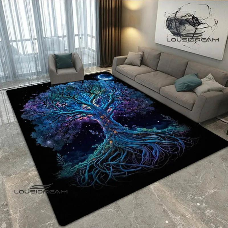 Tree of Life printed carpet kitchen mats Non -slip carpet outdoor carpets area rug bedroom decor pink room decor birthday gift
