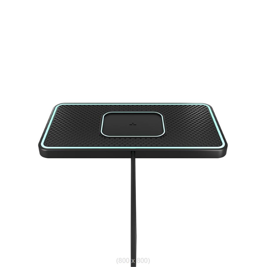 

1pc 15W Wireless Car Charger Silicone Stand Fast Charging Pad Bracket