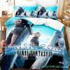 New Game Crisis Core Final Fantasy VII Bedding Set Cartoon Anime three-piece Set Adult Boys Bedroom Duvetcover Sets Couette